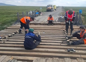 3 мостовых перехода отремонтировало предприятие «Дороги Арктики» в Усть-Янском районе
